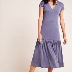 Anthropologie COA Erica V-Neck Jersey Dress